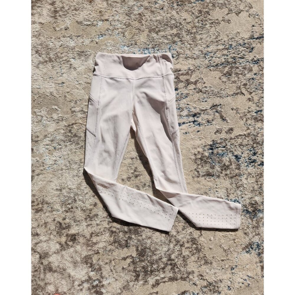 Athleta Light Pink Leggings with Side Pockets
